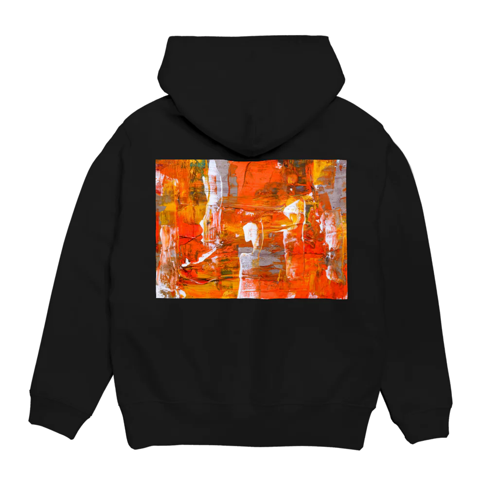 / kapppa /のSunset and background Hoodie:back