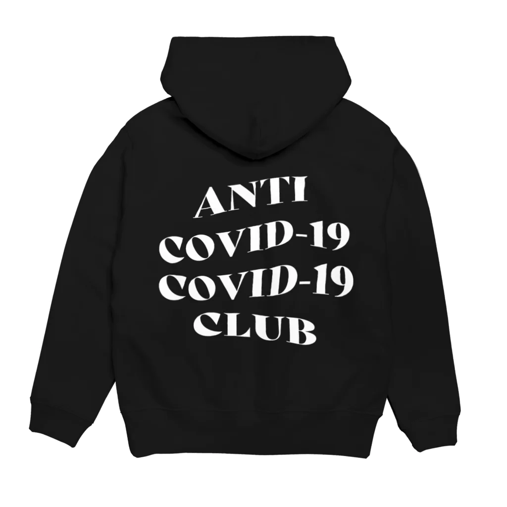 NUMBER-8のANTI COVID-19 CLUB(WHITE) Hoodie:back