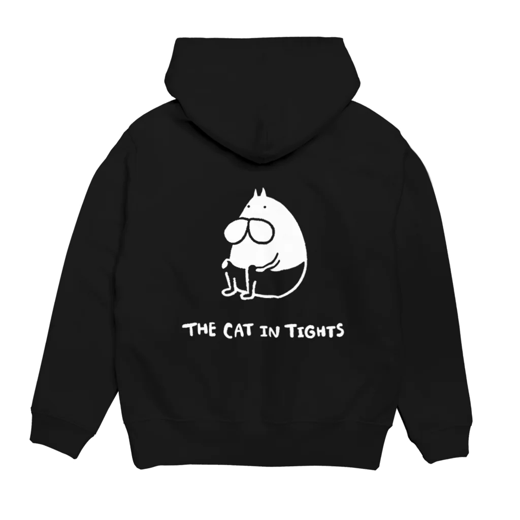 くらきち ONLINE SHOPのねこタイツ おすわり Hoodie:back