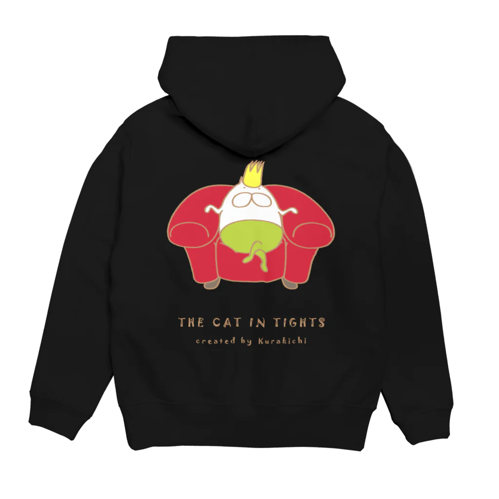 くらきち ONLINE SHOPのねこタイツ キング Hoodie:back