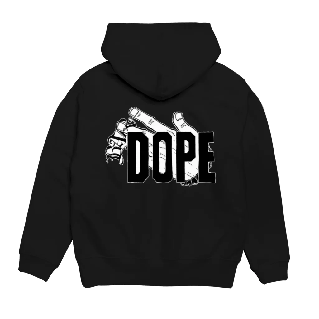 BAR DOPEのDOPEオリジナルパーカー パーカーの裏面