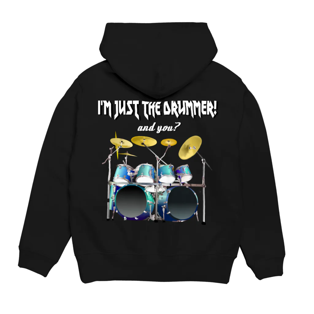 『NG （Niche・Gate）』ニッチゲート-- IN SUZURIのI'm just the drummer! and you? HV h.t. Hoodie:back