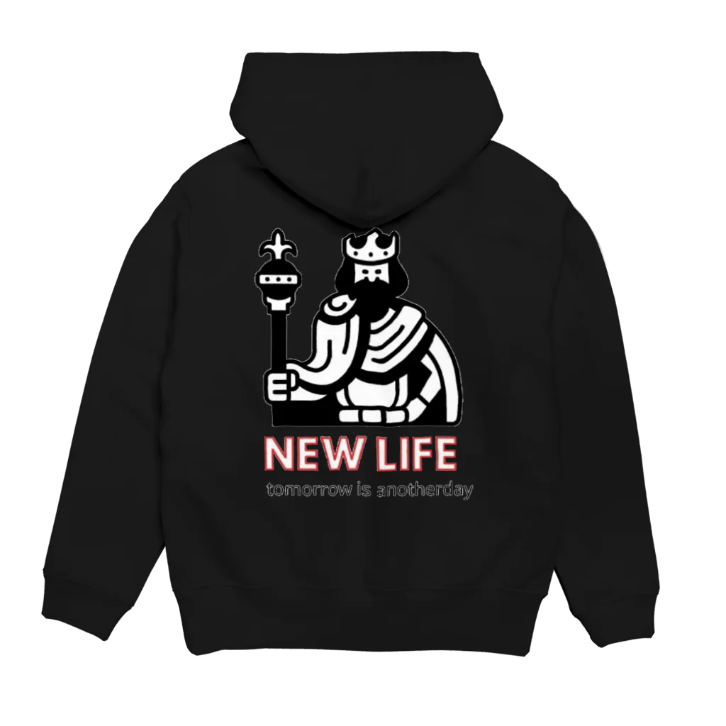 【 NEW LIFE 】online shopのKING Hoodie:back
