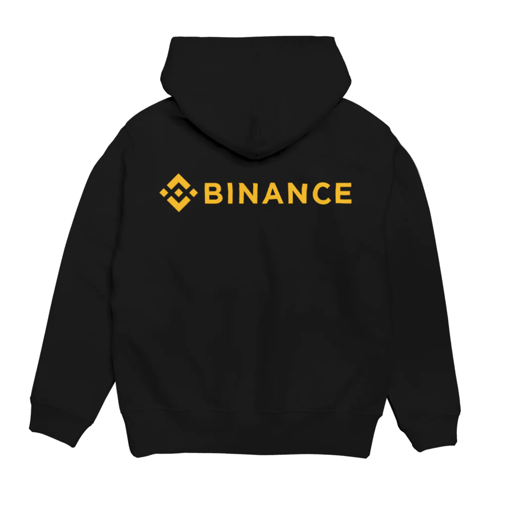 FUNNY JOKESのBINANCE-バイナンス- バックプリントデザイン（背面プリント） Hoodie:back