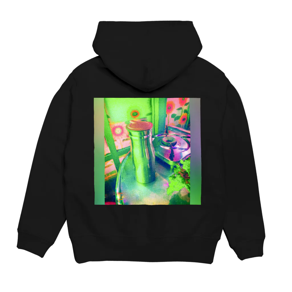 NEON LIGHT STARSのグリーンランタン マシカク Hoodie:back