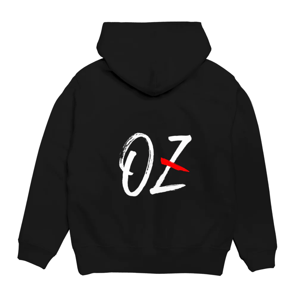 BarSASUKEのOZ official パーカーの裏面