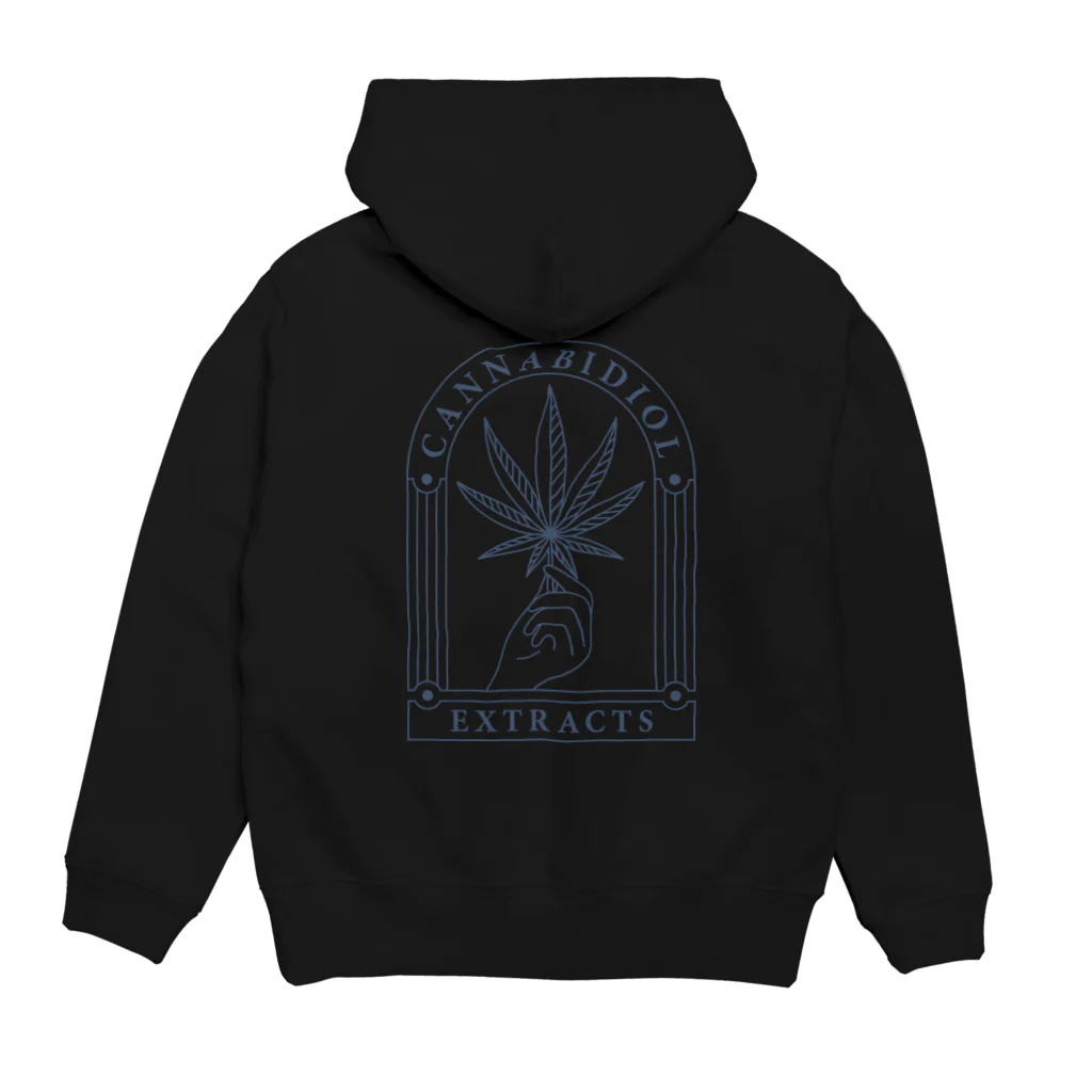 420 MUSIC FACTORYのCannabinol extracts（大麻抽出） Hoodie:back