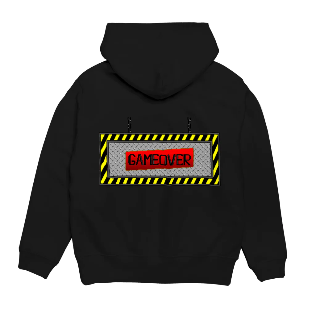 ドット絵アイテムのハート Hoodie:back