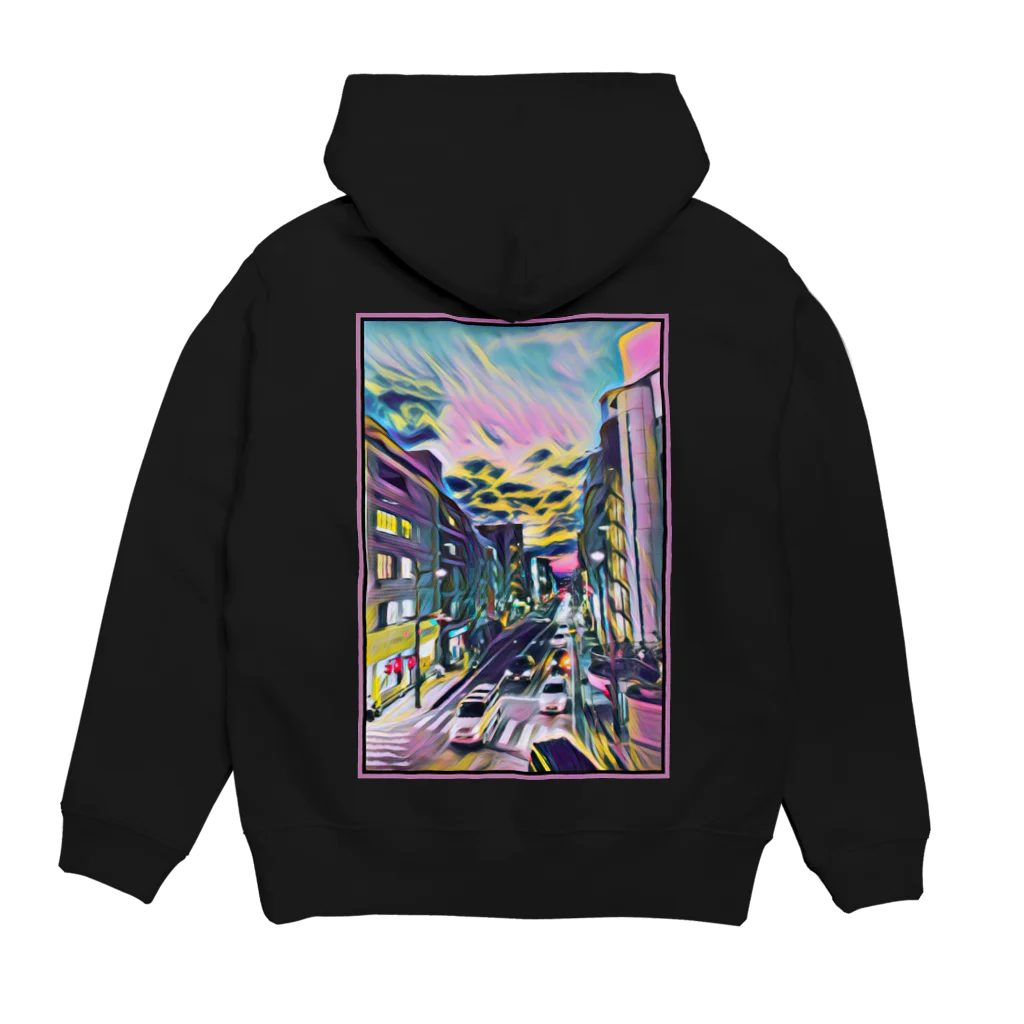 まつもとえるのたぶんかっこいい景色。 Hoodie:back