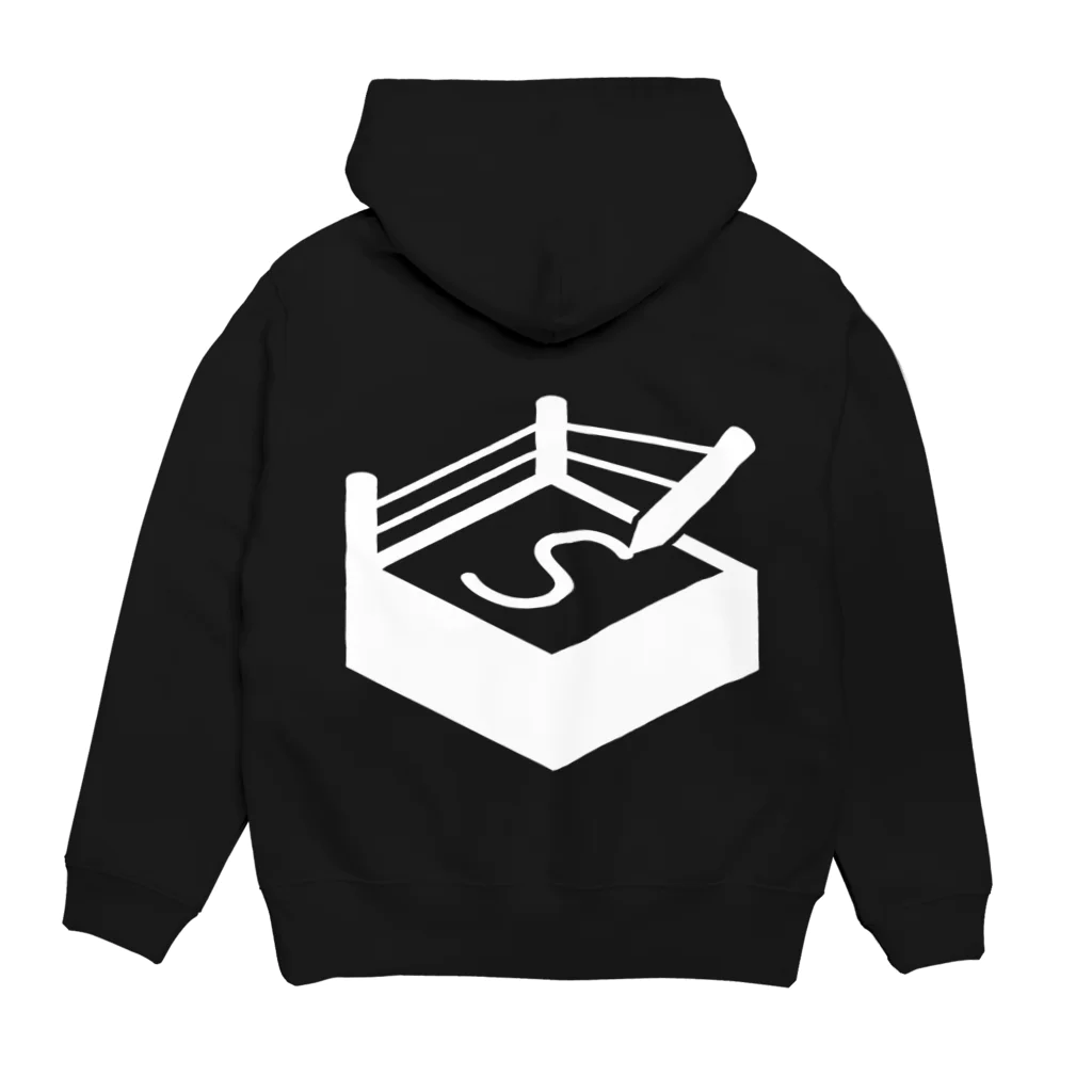 ウェイビジョンの札幌オーギリングロゴ（白） Hoodie:back