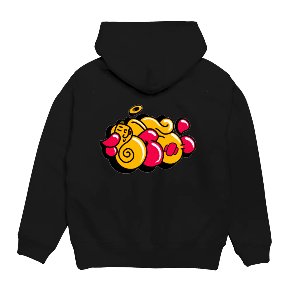 SNAILSkateboardのlgs snails Hoodie:back