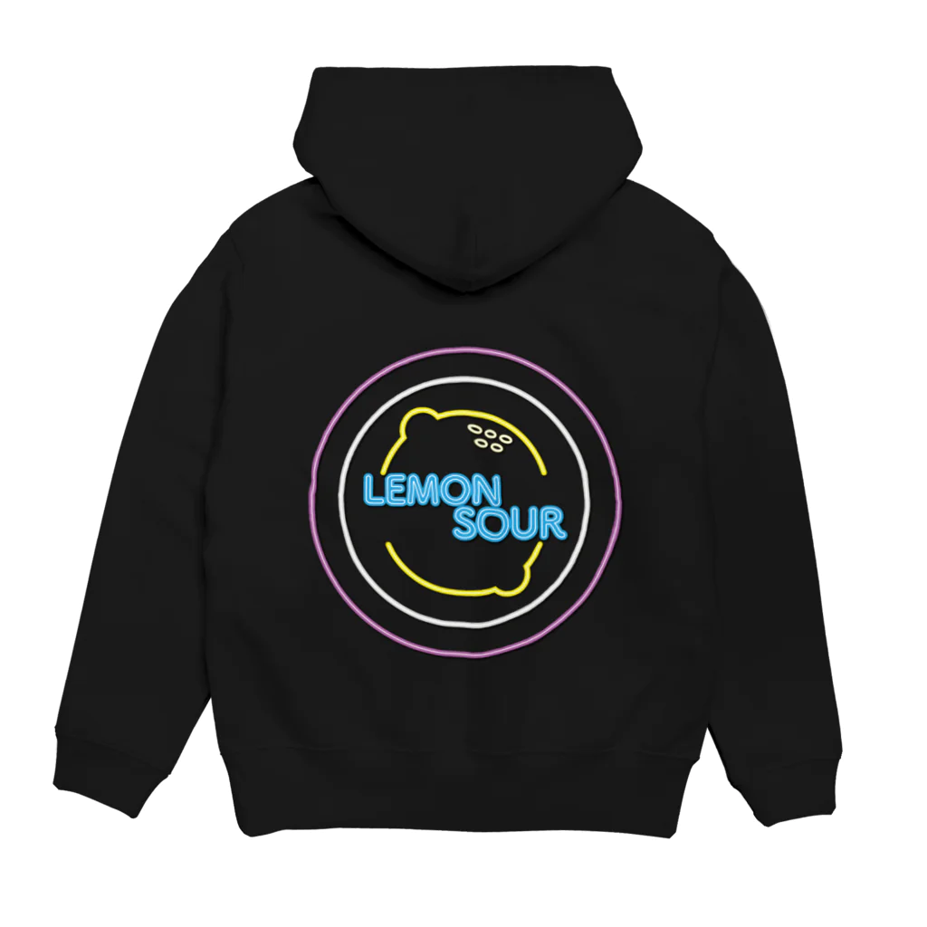 まみのすけのお店のNEON LEMON SOUR Hoodie:back