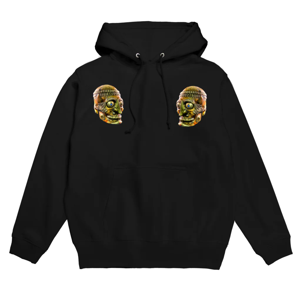 2438 DESIGNのチベタンスカル / Tibetan skull Hoodie