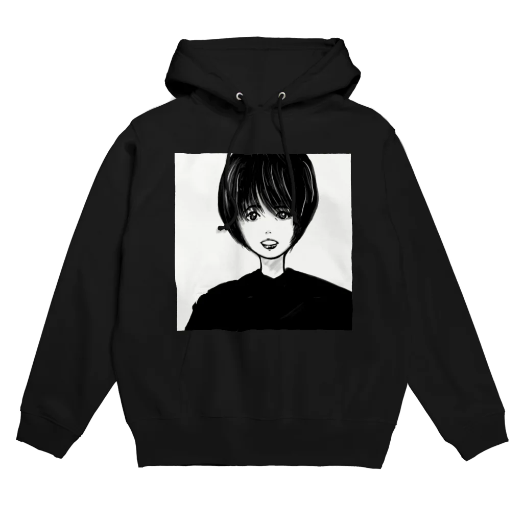 ハムカツ本舗のショートボブフーディー Hoodie