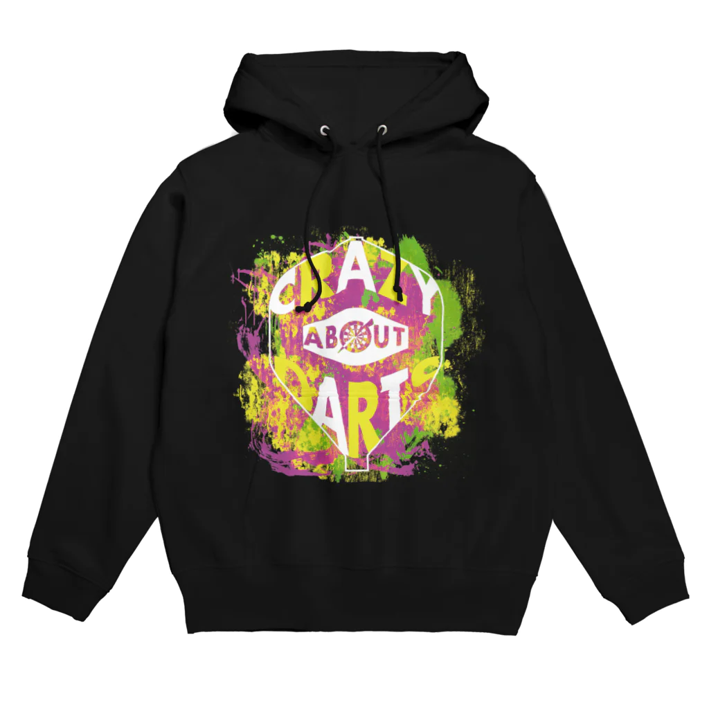 【公式】WMプロダクションのcrazy about darts ペイントロゴ Hoodie