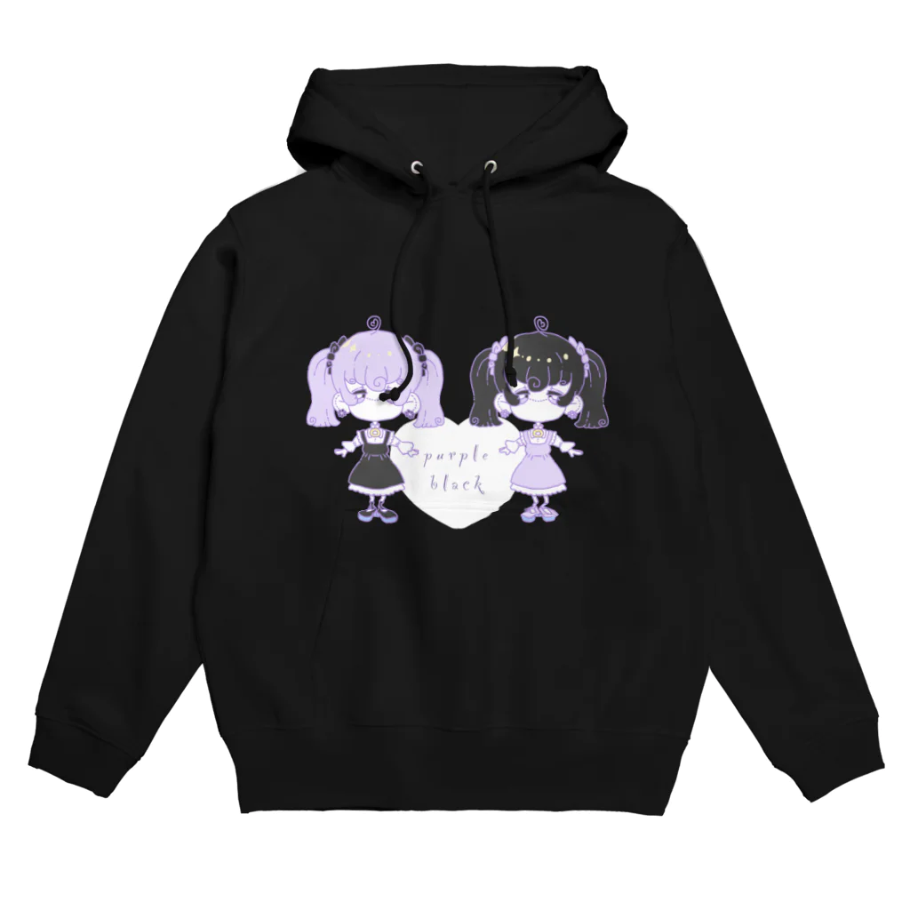 かじきのpurple black doll2 Hoodie