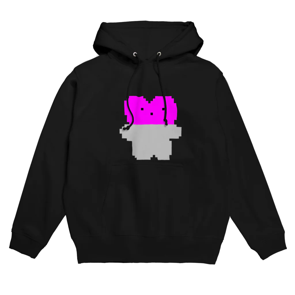 くまくま。ショップのドット絵　アイドルくまくま。 Hoodie