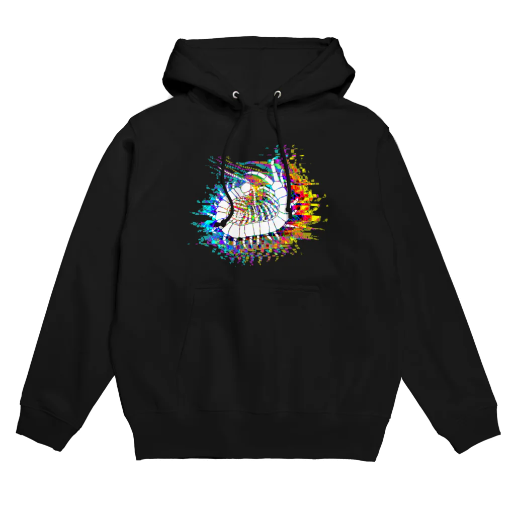 Sharp Bugsのアオズムカデ Glitch Hoodie