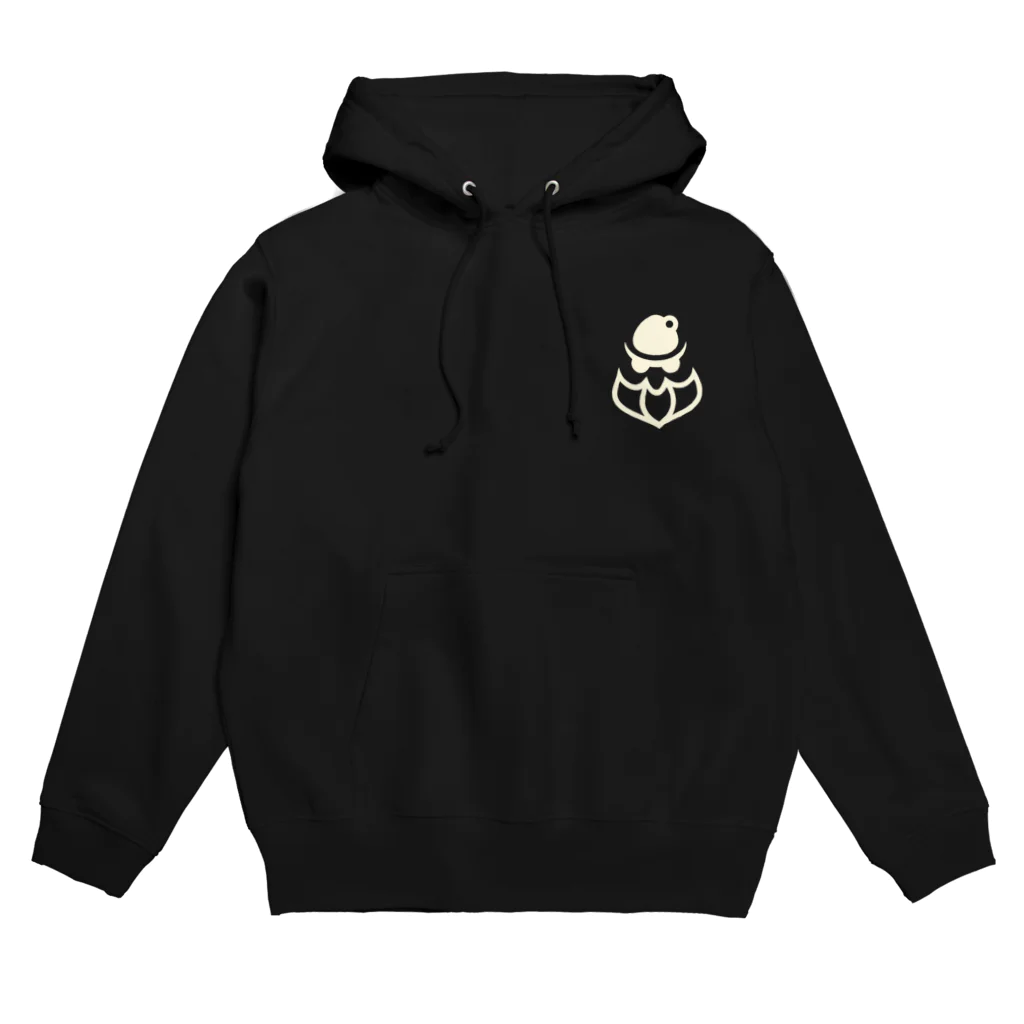 サンタｘマフィア オフィシャルshopのサンタ×マフィアロゴ【白】 Hoodie