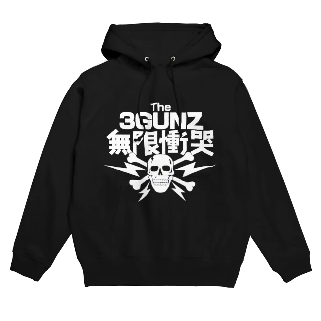 BlackRedCheeZのThe3Gunz／Rock'n'Roll Homage v3 パーカー