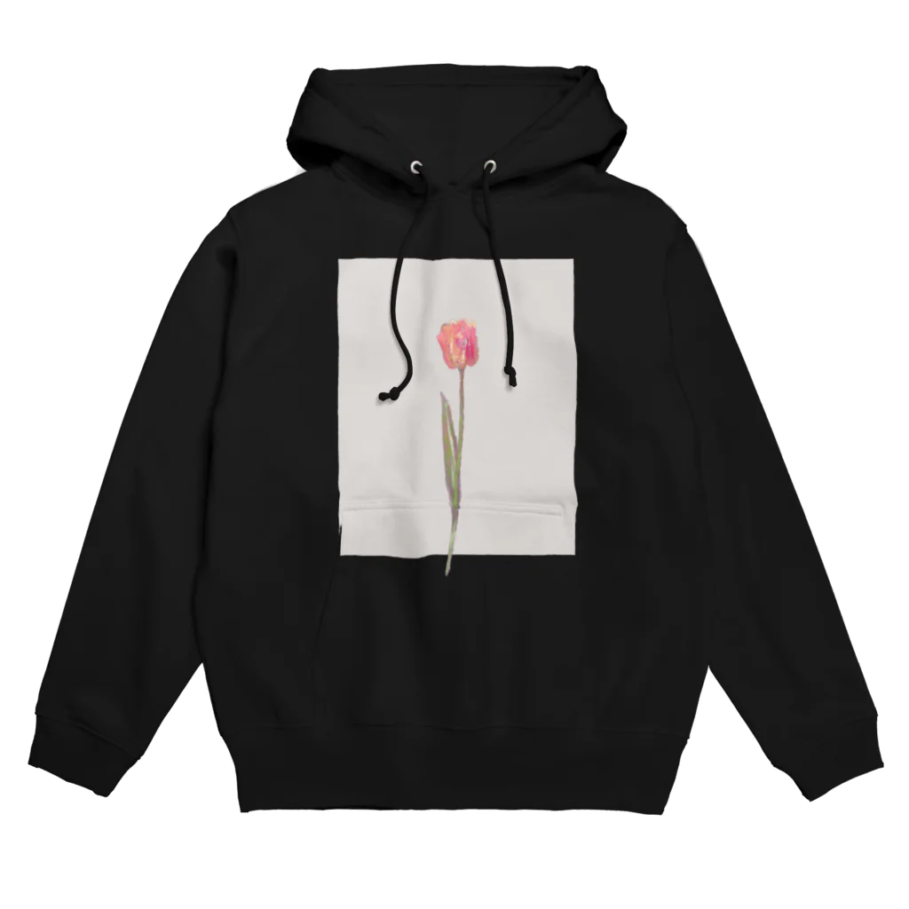 rilybiiの🍑 peach milk tea × peach tulip . Hoodie