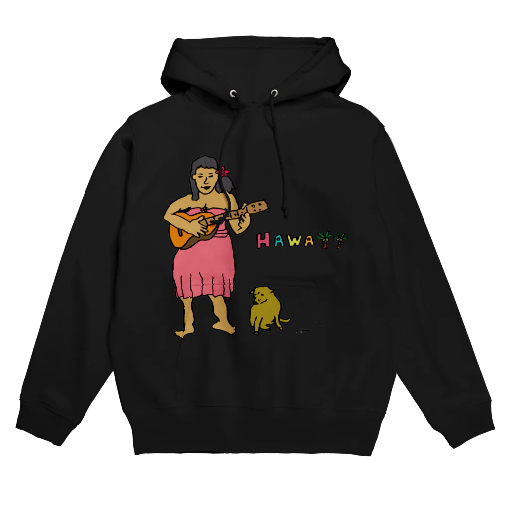 ふじみ屋 fujimi-ya のハワイアン・ガール Hoodie