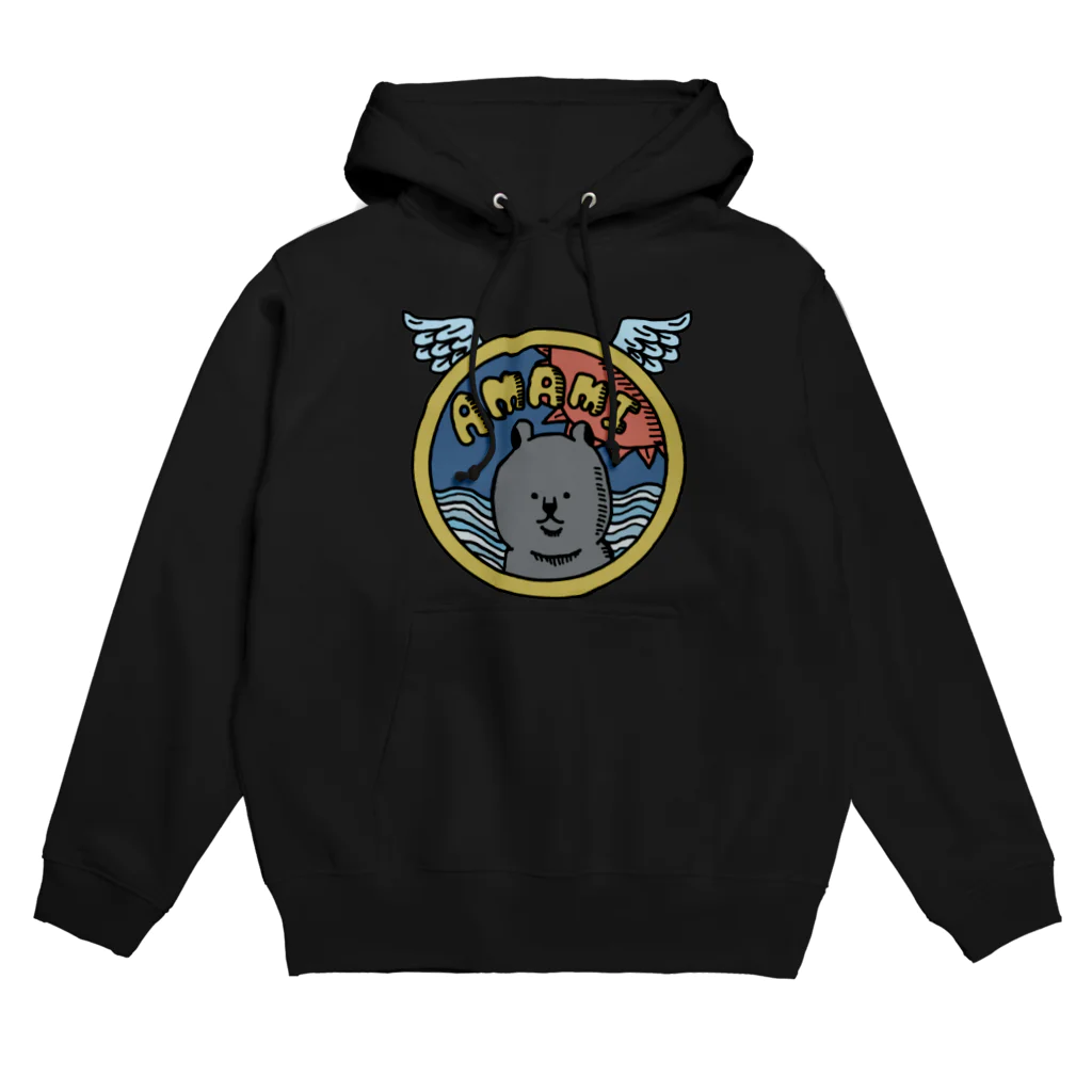 寿てくのの夢の世界のロゴ風アマミノクロウサギ Hoodie