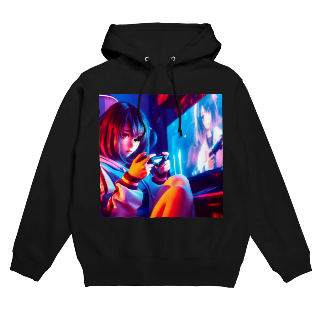 AI Creative Hub（AIクリエイティブハブ）のゲーミング 少女 Hoodie