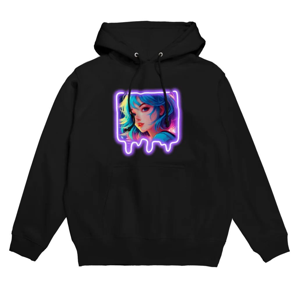 酒酔屋の爽ちゃんのneon girl Hoodie