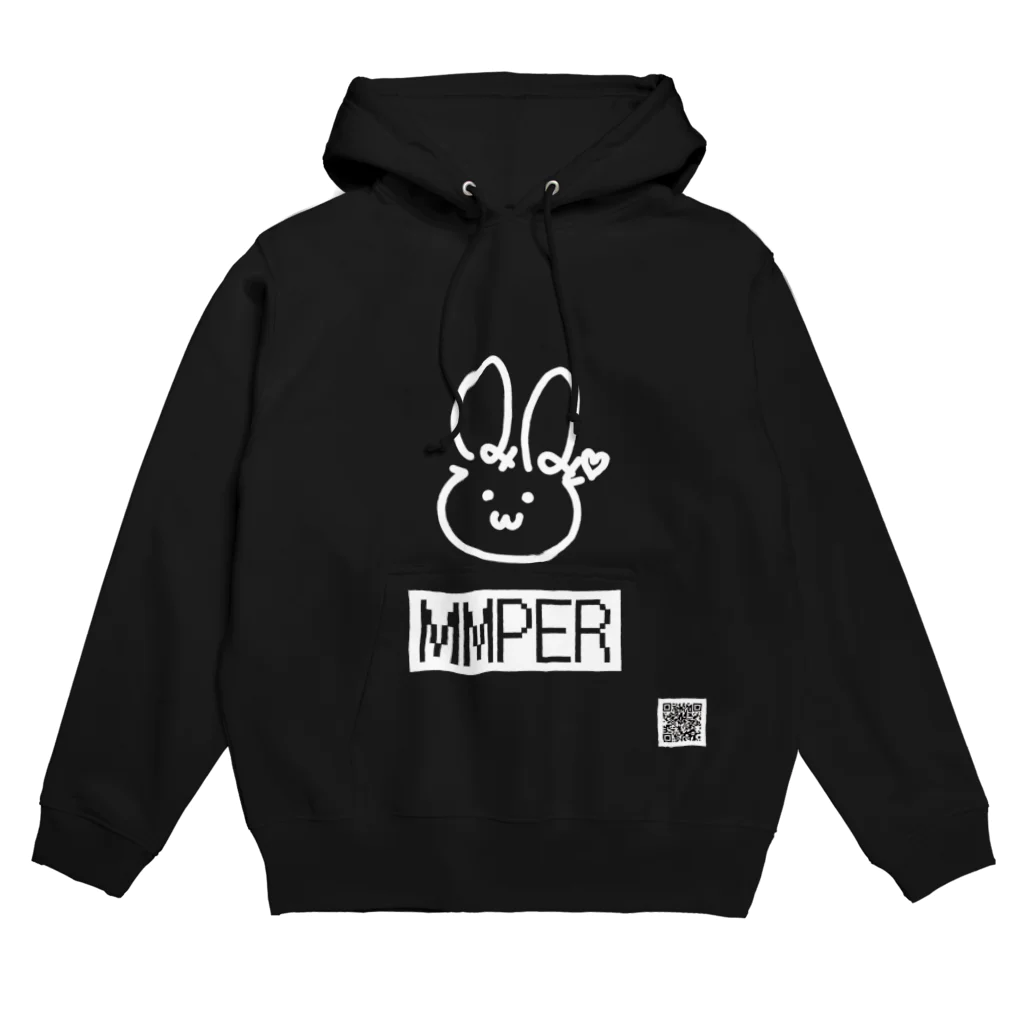 みみぴのおみせ～SUZURI出張店のMMPERアイテム(みみぴサイン反転色) Hoodie