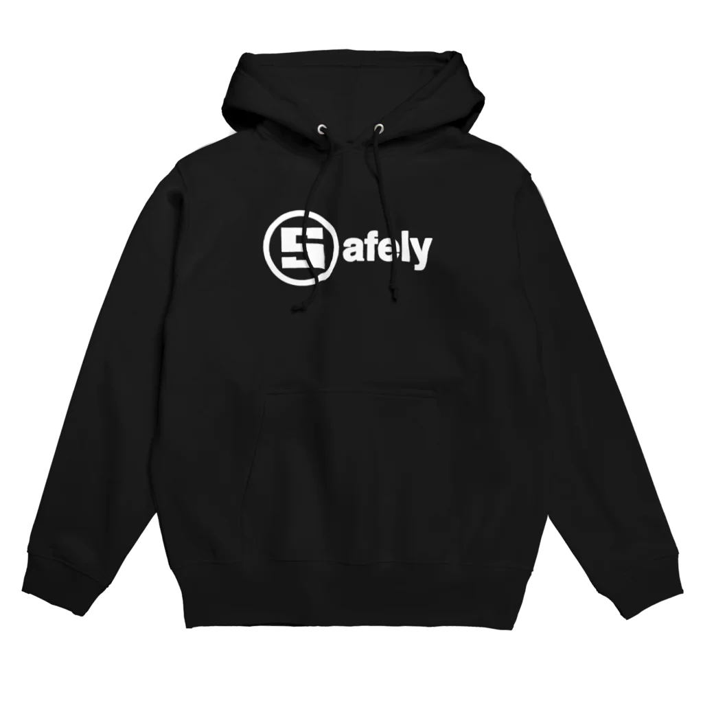 Safelyの目玉ピラミッド君　Black パーカー