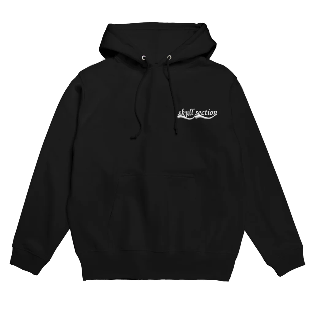 Skull sectionのバイクとドクロ（黒メイン） Hoodie