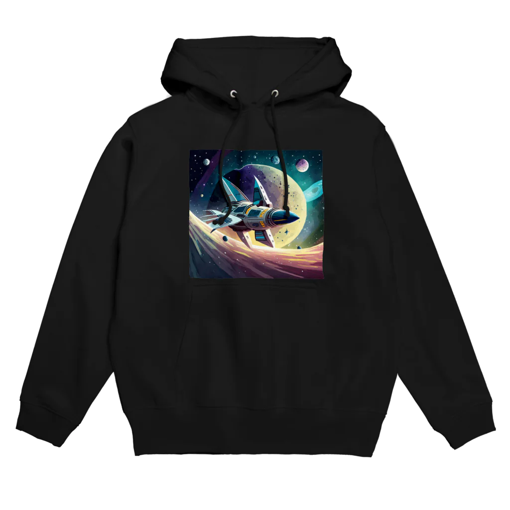 のんびりアート工房の宇宙風 Hoodie