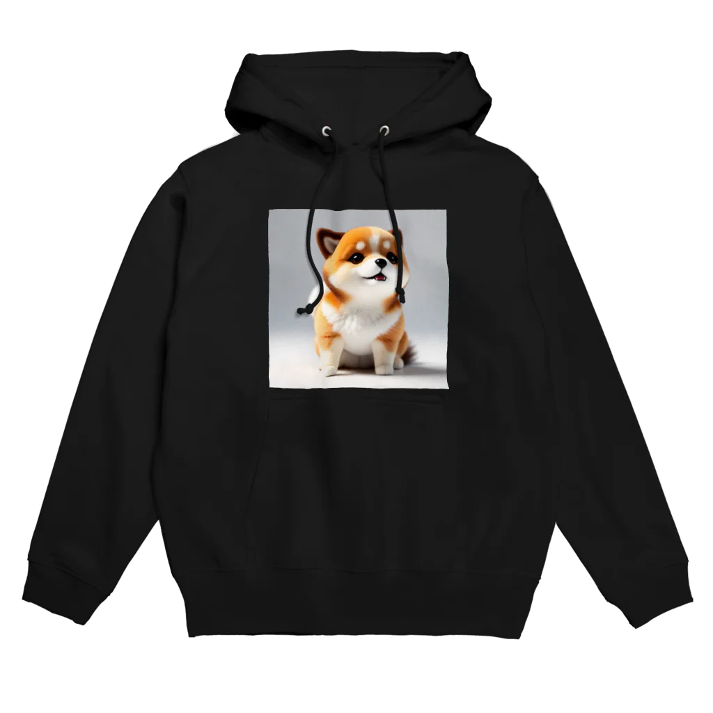 dcgnori／ワンコ画像の愛の使者、オムスビ顔の三角しばちゃん Hoodie