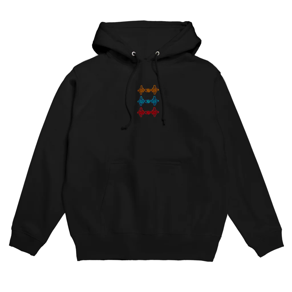 yukiNEM の三色三連チャイナボタン Hoodie