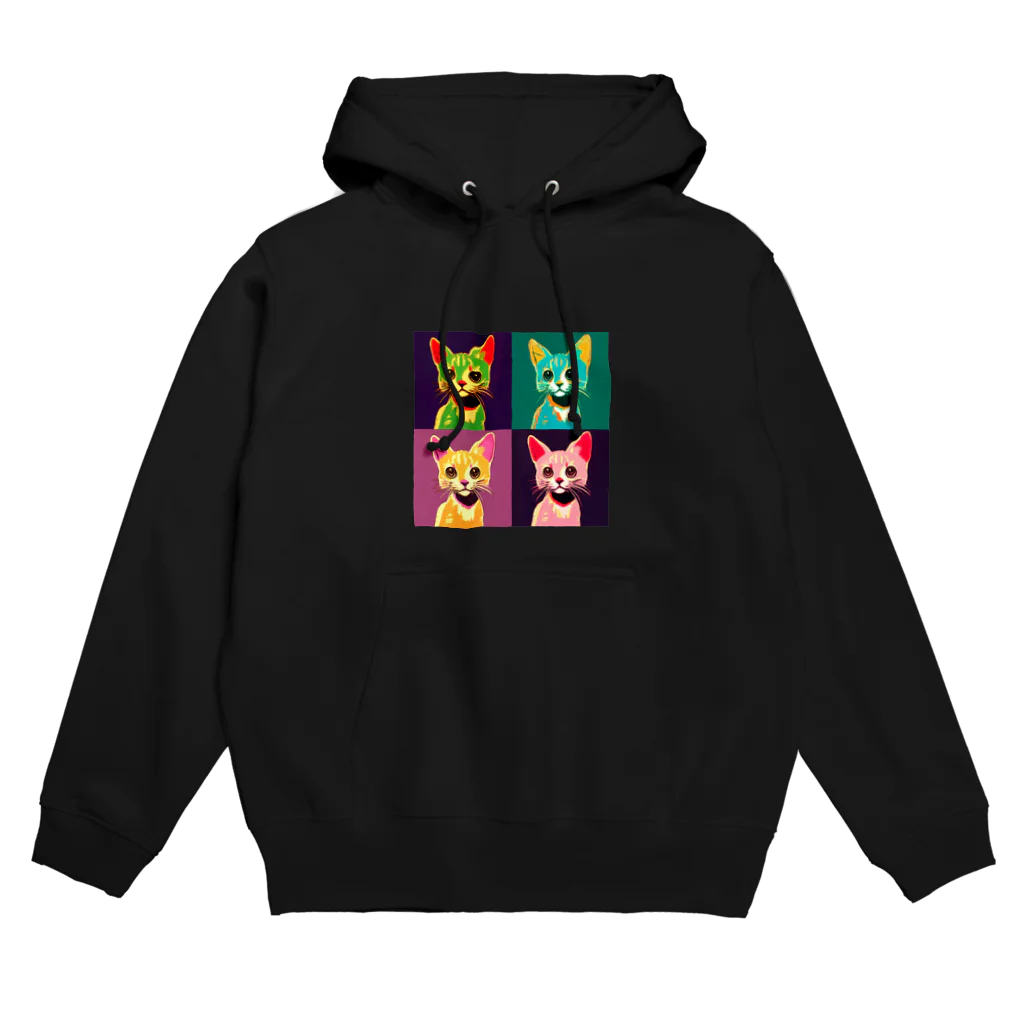 カレー屋　月夜のライオンのよつごねこ Hoodie