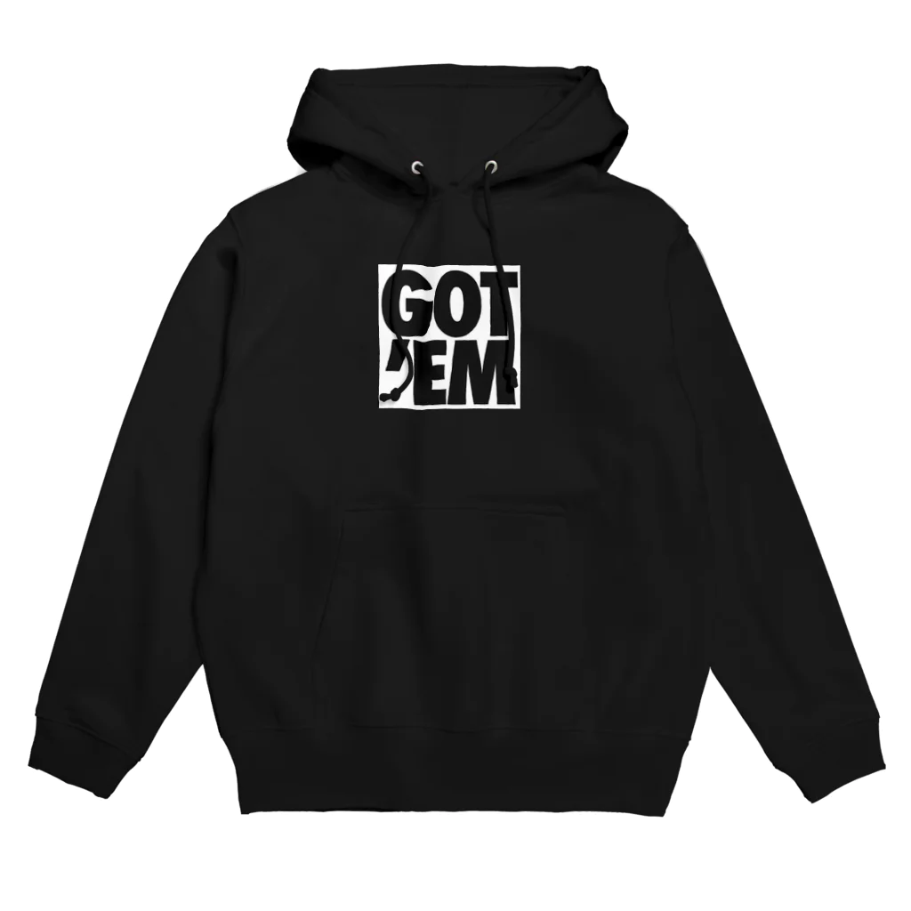 oshiri-shinのGOT' EM BOX LOGO パーカー