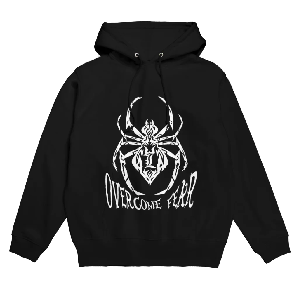 ＬのOvercome fear(白) Hoodie