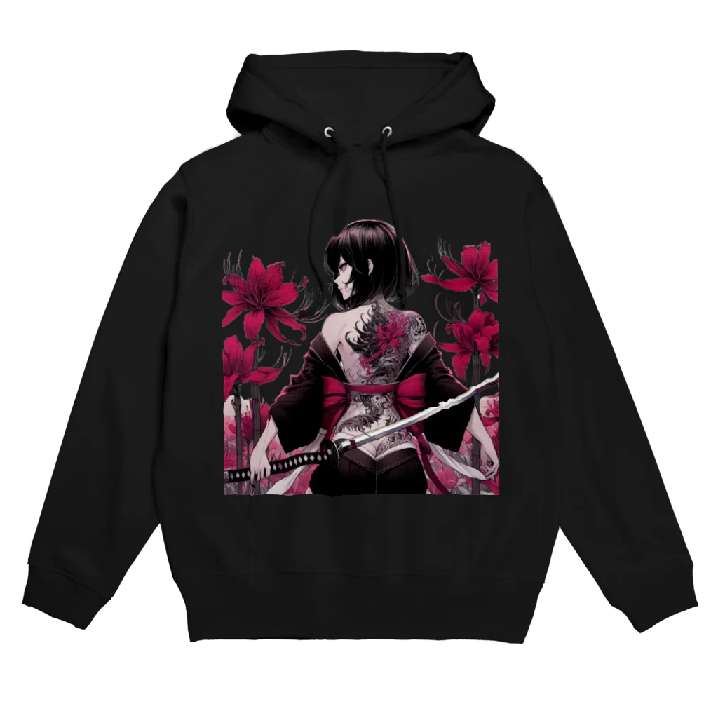 Noir's Cronusの地獄のKatanaGirl Hoodie