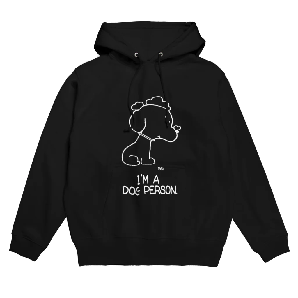 egu shopのi'm a  dog person. (white) Hoodie