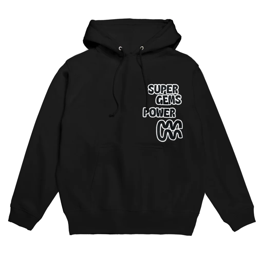 Parallel Imaginary Gift ShopのSUPER GEMS POWER（BLACK） Hoodie