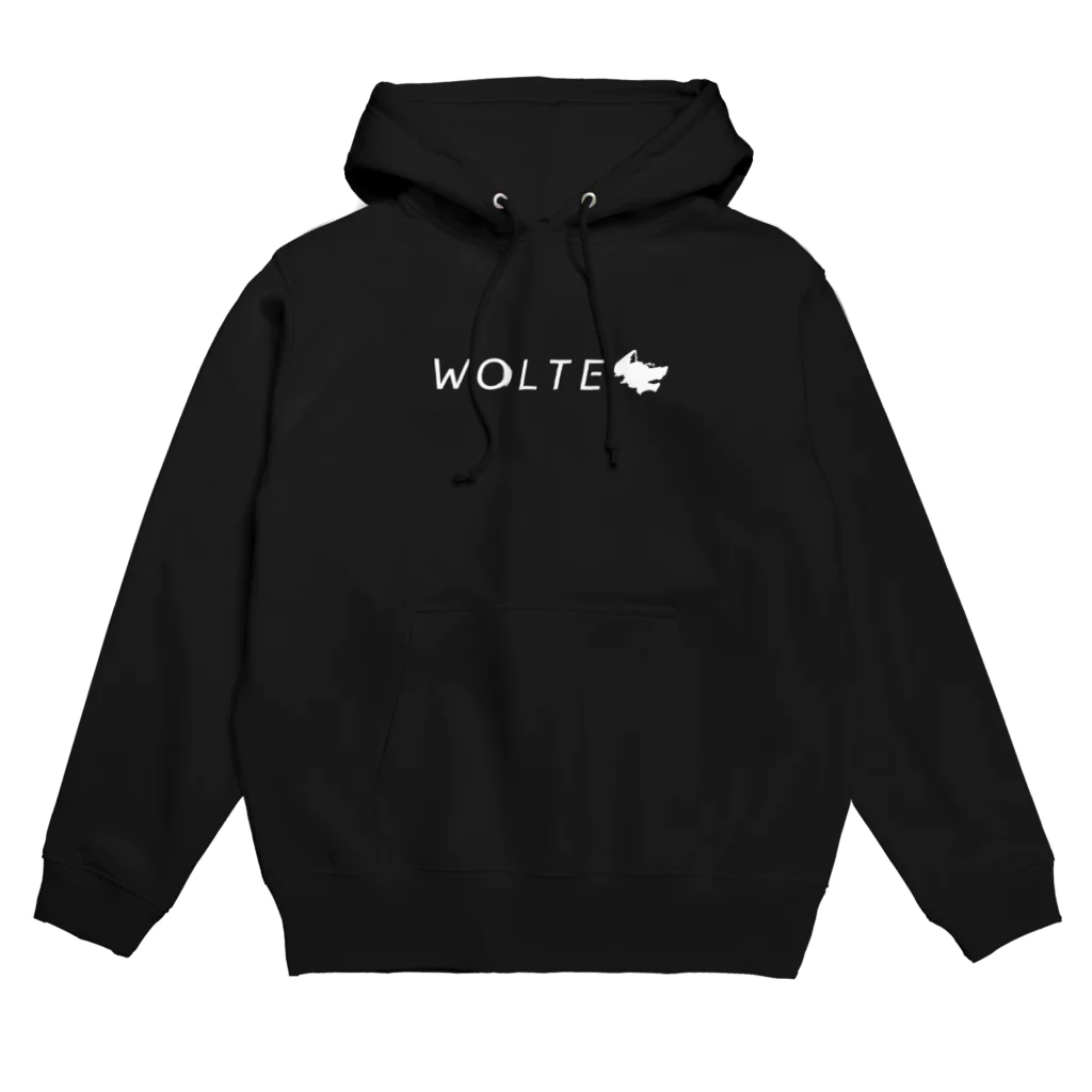 WOLTEのWOLTEシンプルロゴ / ロゴカラー・ホワイト Hoodie