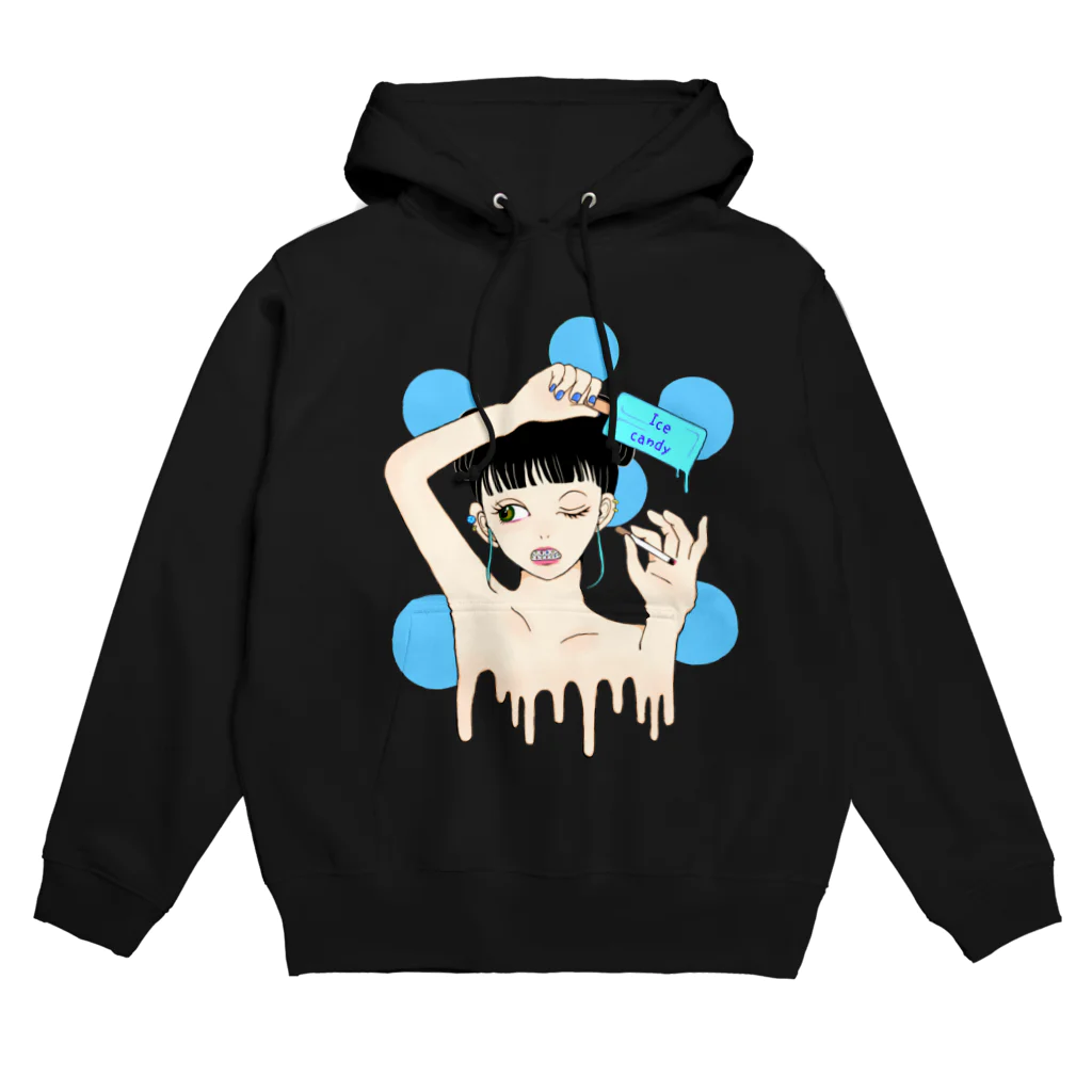 笑う動物のIce candy Hoodie