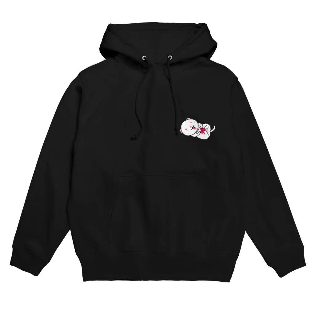 M&A withUの濃カラー用アルビノフェレットフロント＆バックプリント Hoodie