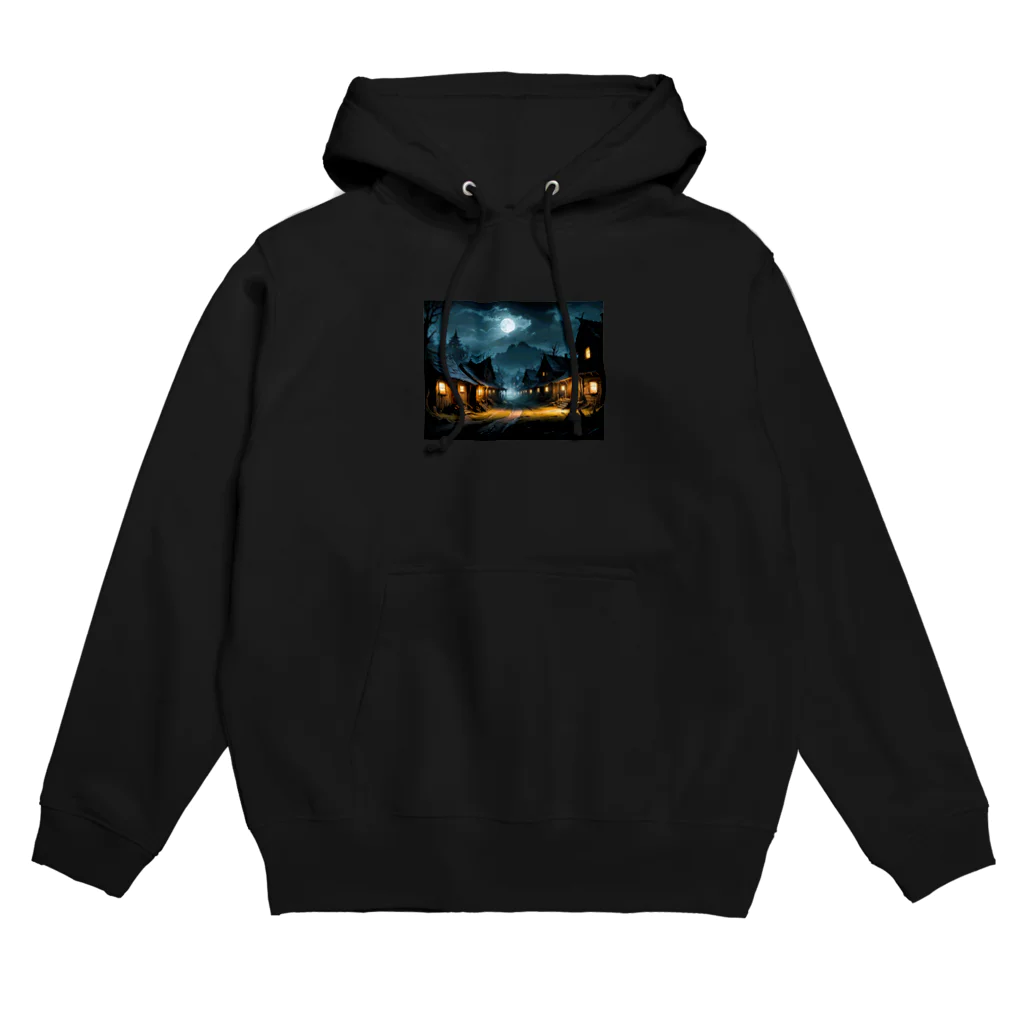 studio eizoの夜の村！ミリタリーファッションのエキサイティングな世界へようこそ！ Hoodie