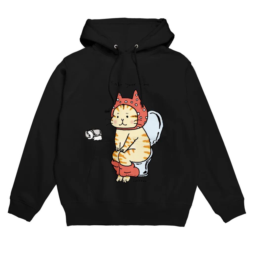 ほっかむねこ屋（アトリエほっかむ）のトイレねこ　オレンジ Hoodie