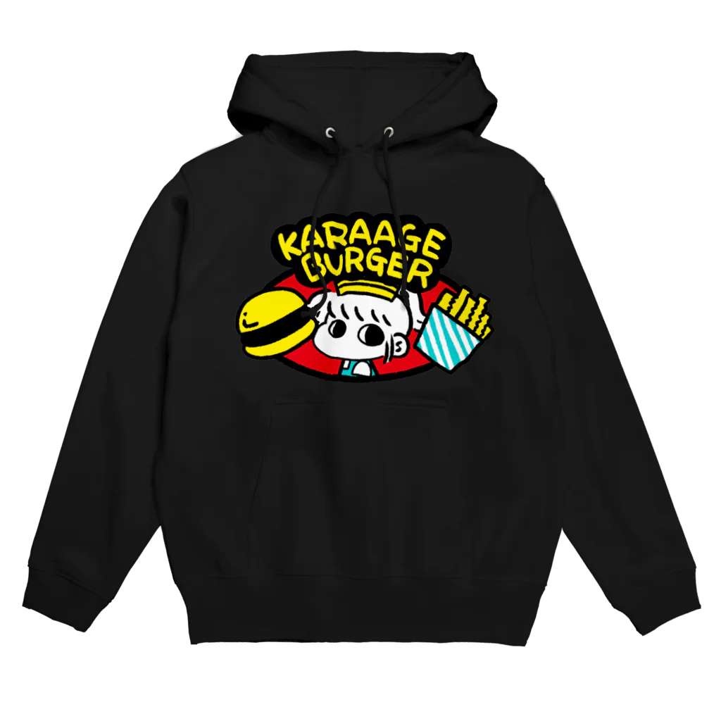 おかずハンバーグのおみせのからあげちゃんバーガー Hoodie