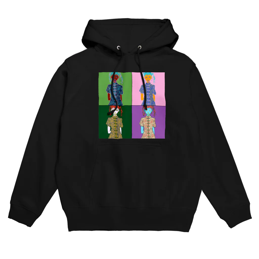 アイアイペグ。のチャイナガール  Hoodie