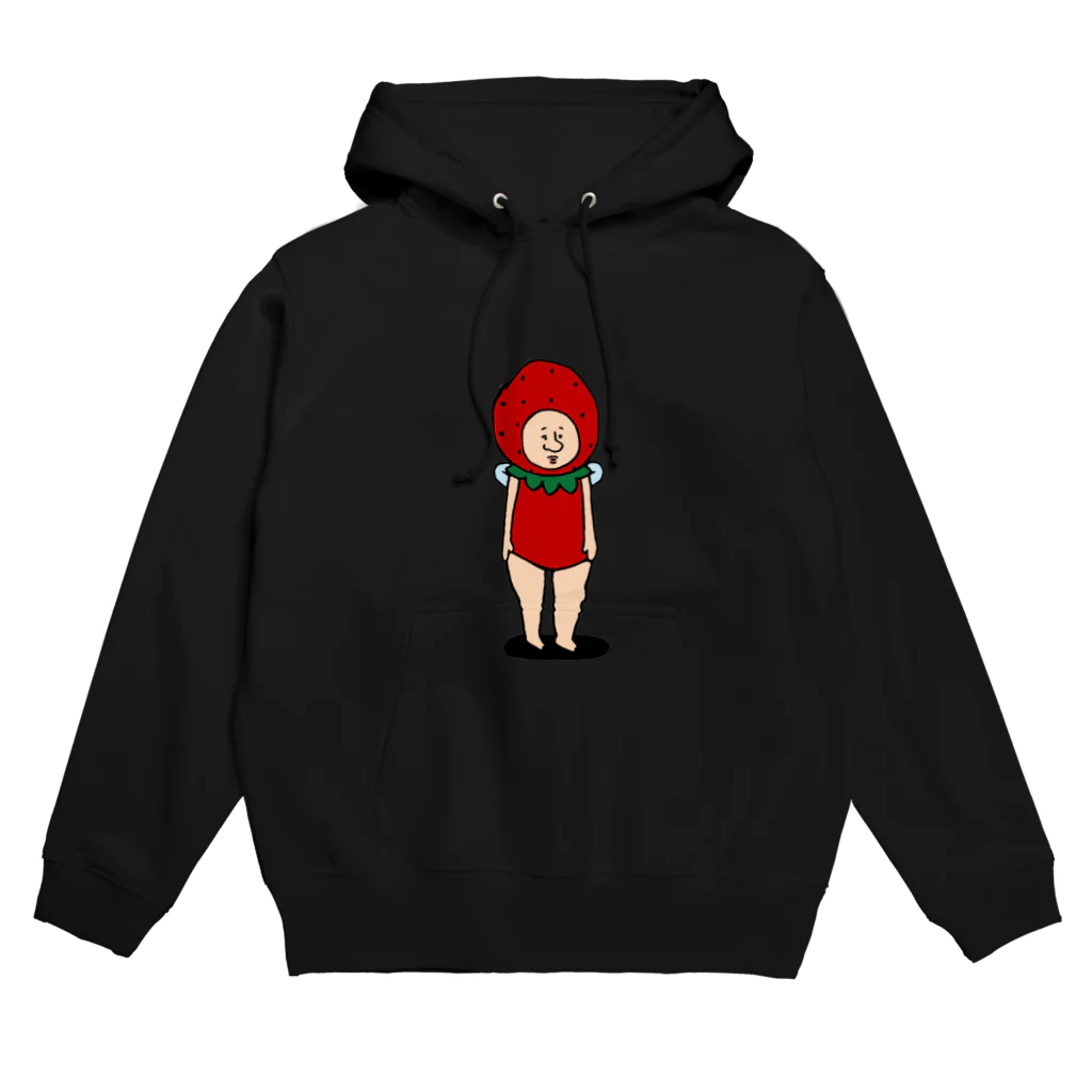 【Yuwiiの店】ゆぅぅぃーのいちごの妖精さん　ひとり Hoodie