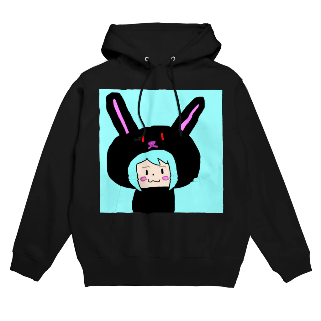 市イラストグッズショップのうさ耳娘 Hoodie